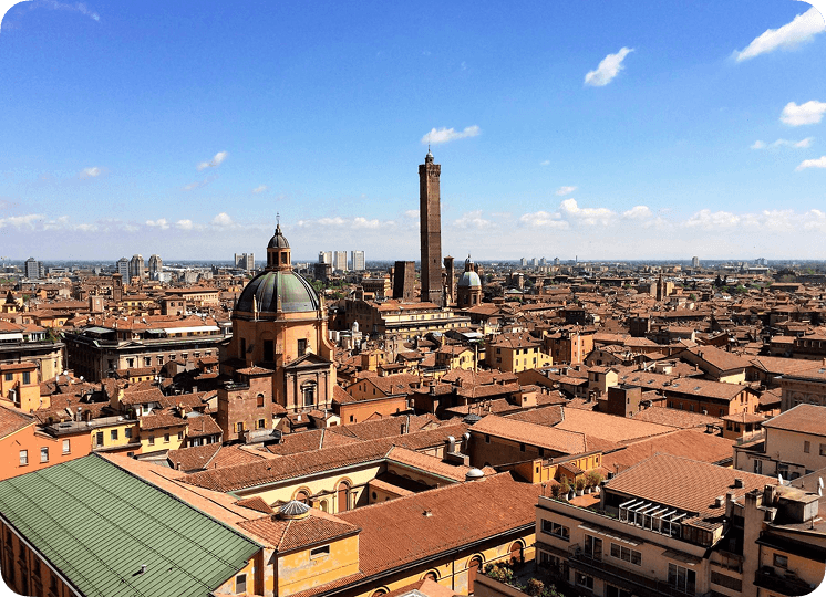 Business class travel to Bologna